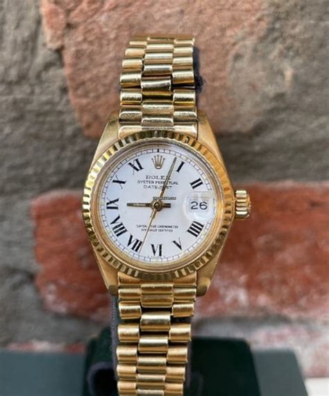 rolex lady datejust jubilee ref 6917 oro vetro rotto|lady datejust 6917 review.